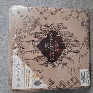 Harry Potter MARAUDER'S MAP 550 PIECE Jigsaw Puzzle w/ Collectible Tin. Unopened